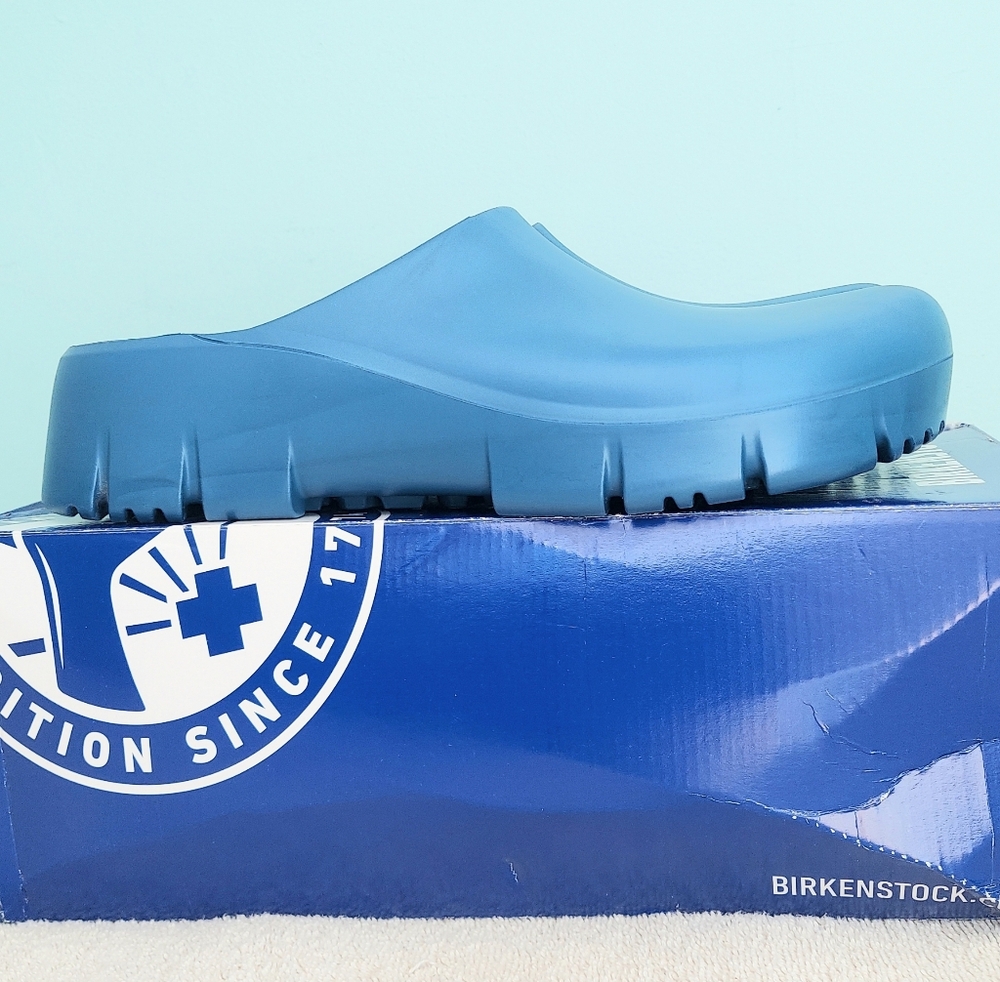 Birkenstock Super-Birki 2.0 Ink Blue Clogs Men's Size 10 Reg NWT Office Uniform